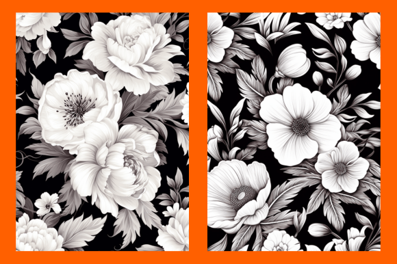 Black White Flowers Patterns: A Versatile Design Resource for Creative Projects