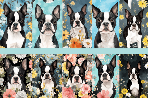 Boston Terriers Patterns