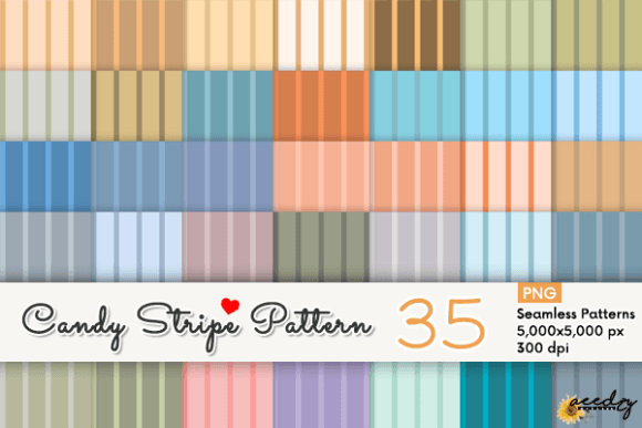 Candy Stripe Patterns Set