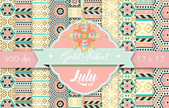 Exploring the World of Gold Tribal Patterns: Digital Files for Creative Use