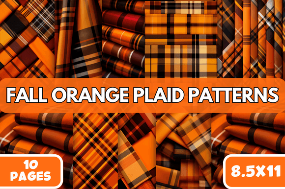 Fall Orange Plaid Patterns: A Versatile Design Asset for Creatives