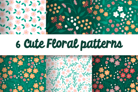 Floral Nordic Patterns in Bright Colors