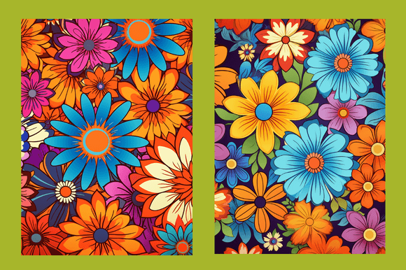 Groovy Hippie Flowers Patterns: A Creative Resource for Modern Crafters