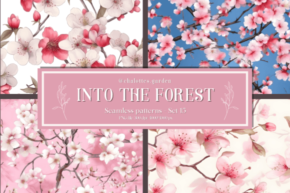 In the Forest Seamless Patterns Set 15