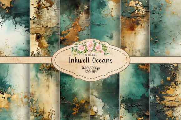 Inkwell Oceans Seamless Patterns