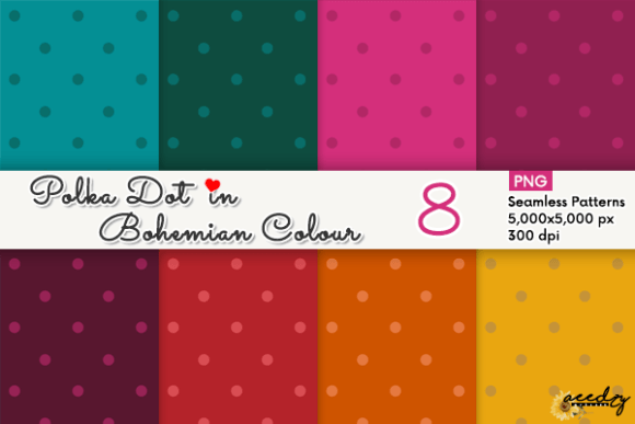 Polka Dot in Bohemian Colour Patterns