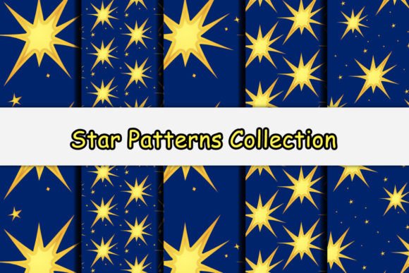 Seamless Star Patterns Graphic