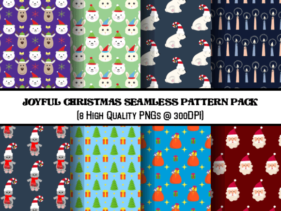 Unlocking Creativity with Joyful Christmas Seamless Patterns Pack